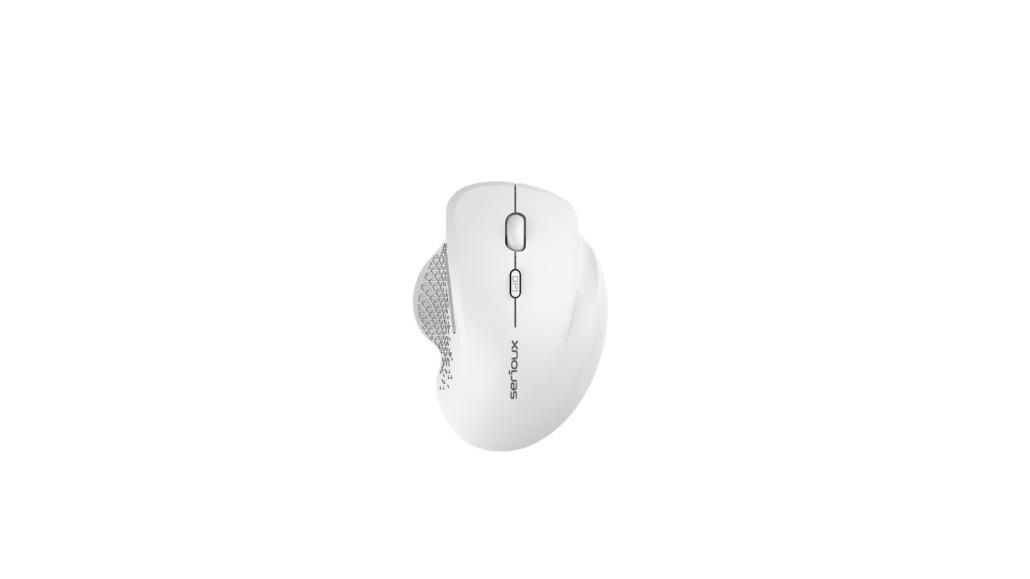 Mouse Serioux Glide 515 Wireless, Alb, Senzor: Optic, DPI: 800/ 1200/ 1600, conexiune: Dongle USB 2,4 GHz, banda de frecventa: 2,4 GHz, click silentios, design ergonomic, alimentare: 1 baterie AA inclusa, 1,5 V, cerințe OS: Win, Mac, Vista_1