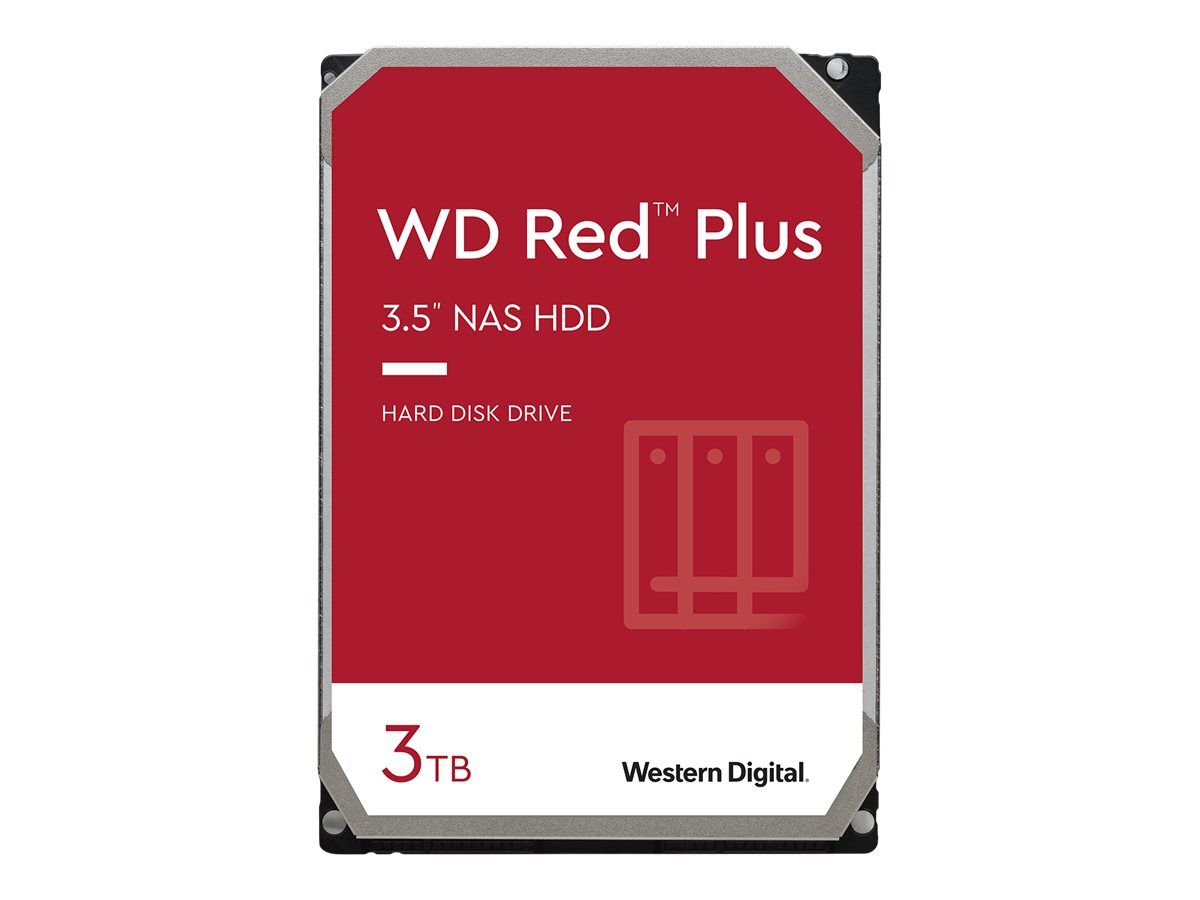 HDD NAS WD Red Plus 3TB CMR, 3.5'', 256MB, 5400 RPM, SATA, TBW: 180_1