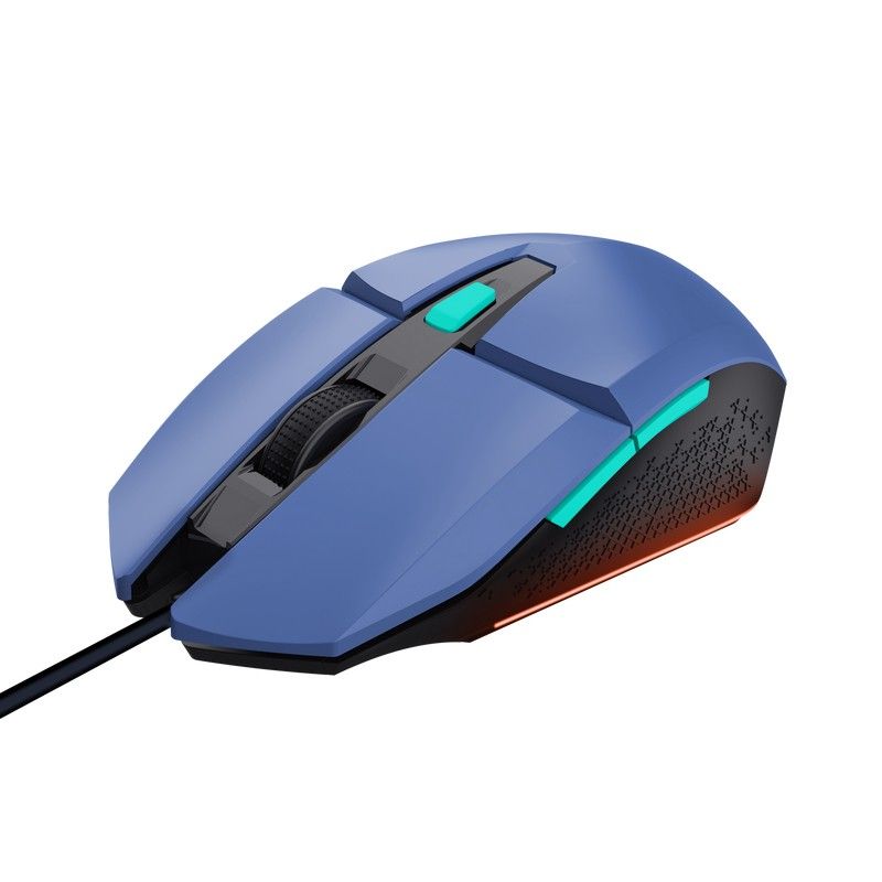 Mouse Trust GXT110W Felox cu fir, interfata USB 2.0, rezolutie maxima 6400 DPI, 6 butoane, albastru_1