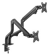GEMBIRD Desk mounted adjustable double monitor arm space grey_1