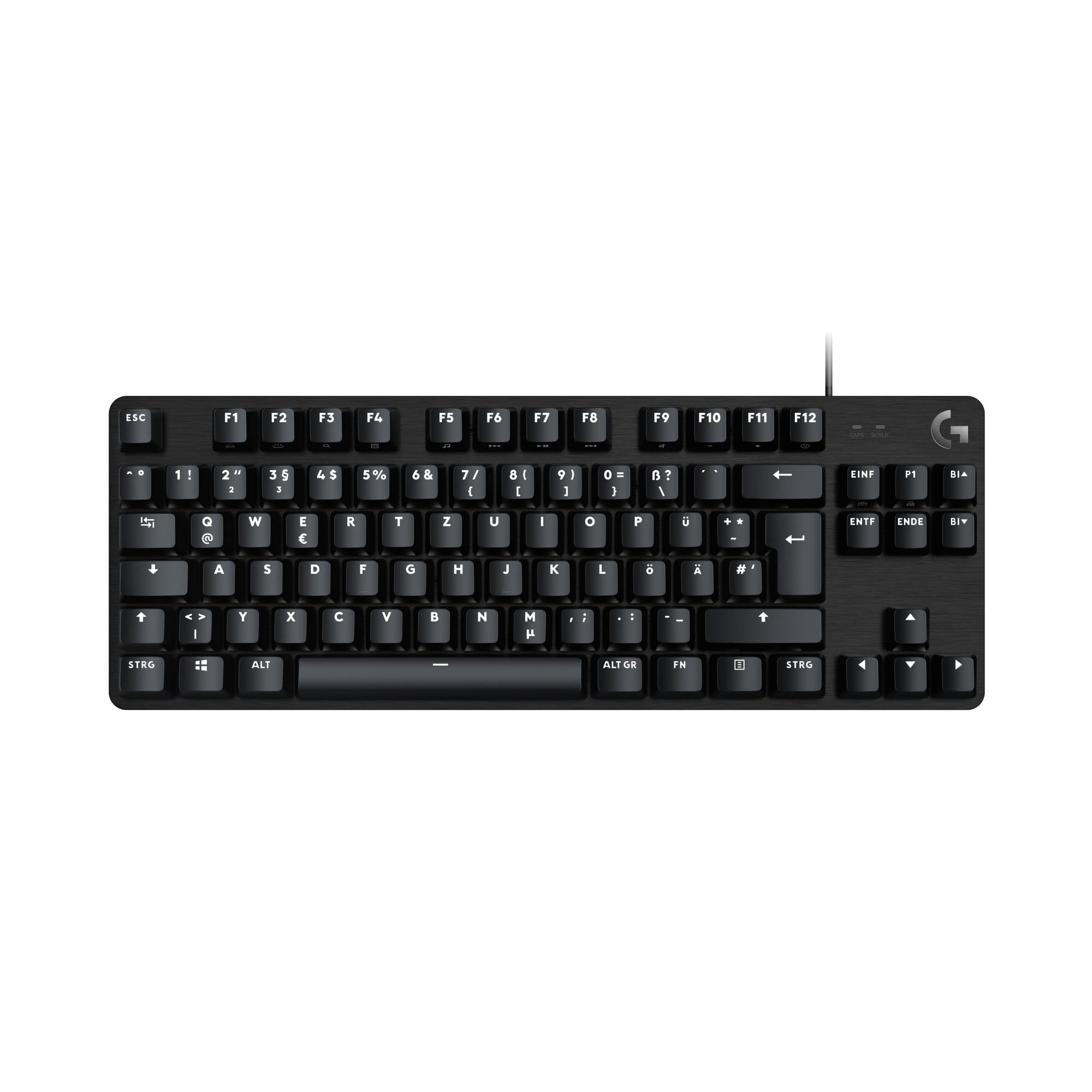 Logitech Keyboard G413 TKL SE MECHANISCH Gaming [DE] black ALUMINIUM-GEHÄUSE, Weiße Hintergrundbeleuchtung_1