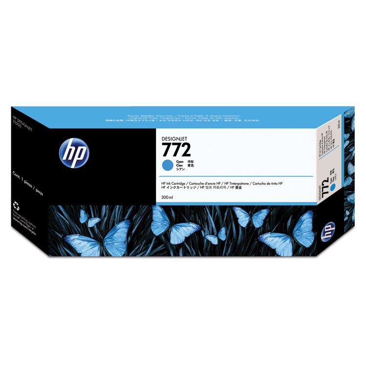 Cartridge HP Inkjet No 772 300ml Cyan Designjet_1