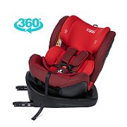 Scaun auto I-size U-Grow Goldfix Plus, isofix, 76-150 cm, boxa bluetooth, rosu_1