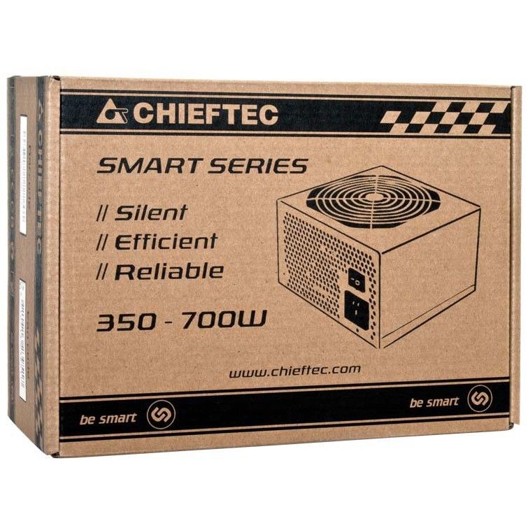 SURSA CHIEFTEC 700W (real), Smart series, fan 12cm, eficienta >85%, 1x CPU 4+4, 2x PCI-E (6+2), 6x SATA 