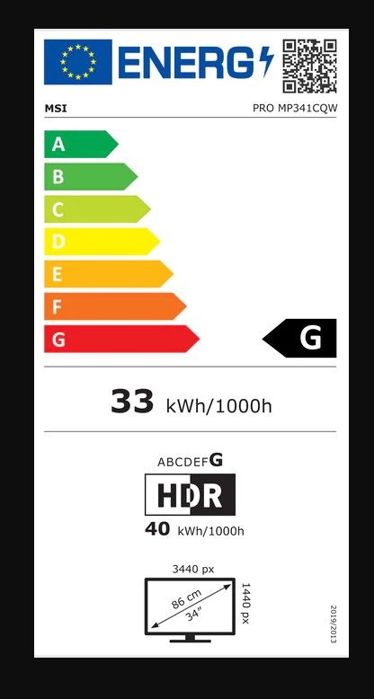 MONITOR MSI PRO MP341CQW 34 inch, Curvature: 1500R , Panel Type: VA, Resolution: 3440x1440 (UWQHD), Aspect Ratio: 21:9,  Refresh Rate:100HZ, Response time GtG: 4ms, Brightness: 300 cd/m², Contrast (static): 3000:1, Contrast (dynamic): 100000000:1, Viewing angle: 178°(H)/178°(V), Color Gamut_2