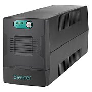 UPS Spacer Line Int.  fara management,   800VA/ 480W, AVR, 2 x socket Schuko, indicatie status cu LED, 1 baterie 12V/9Ah, 