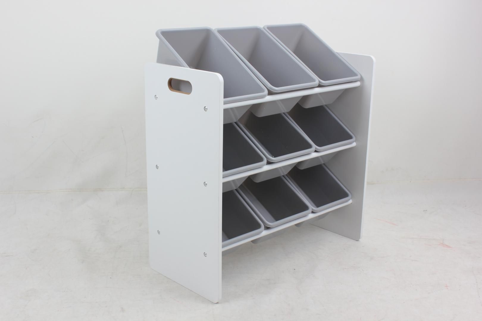 Raft depozitare cu 9 cosuri colorate_1