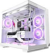 CARCASA PCCOOLER, Middle Tower, ATX, fara sursa, sticla securizata, 6 ventilatoare incluse, iluminare ARGB, negru, USB 3.2 gen 1 x 2, USB Type-C x 2, mic, audio, 