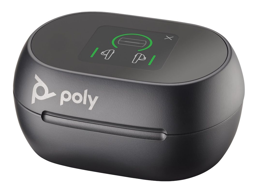 Poly Voyager Free 60+ UC M Carbon Black Earbuds +BT700 USB-C Adapter +Touchscreen Charge Case_3