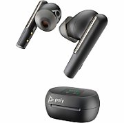 Poly Voyager Free 60+ UC M Carbon Black Earbuds +BT700 USB-C Adapter +Touchscreen Charge Case_4