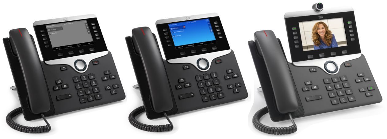 Cisco 8811 - IP Phone - Black - Wired handset - Desk/Wall - LCD - 800 x 480 pixels (CP-8811-3PCC-K9=)_2
