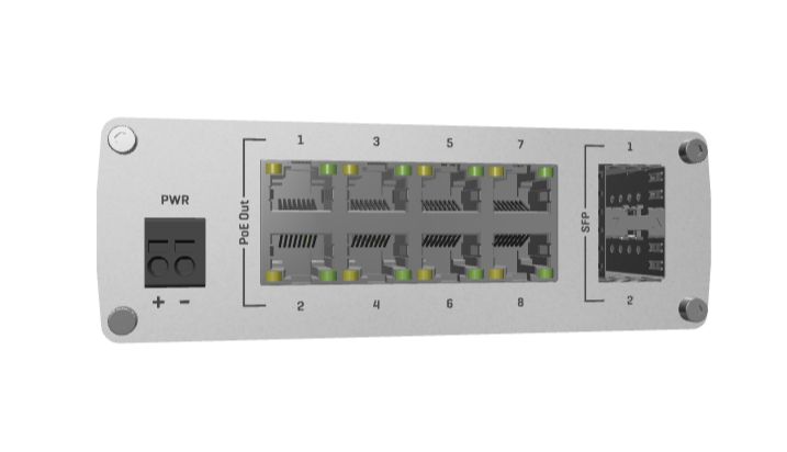 Teltonika TSW200 Industrial Unmanaged PoE+ Switch (without DIN rail bracket)_4