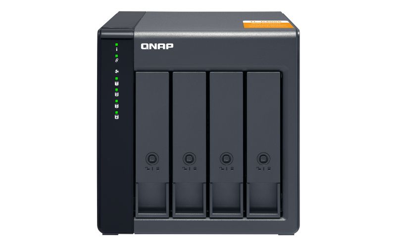 QNAP TL-D400S storage drive enclosure HDD/SSD enclosure Black, Grey 2.5/3.5