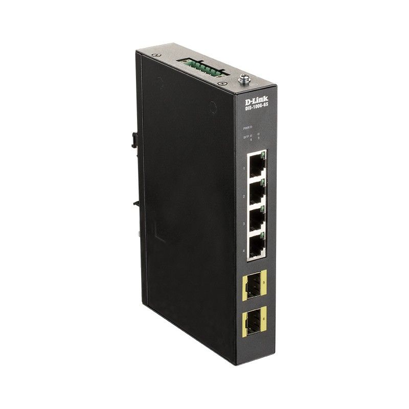 D-Link DIS-100G-6S switch-uri Gestionate Gigabit Ethernet (10/100/1000) Negru_1