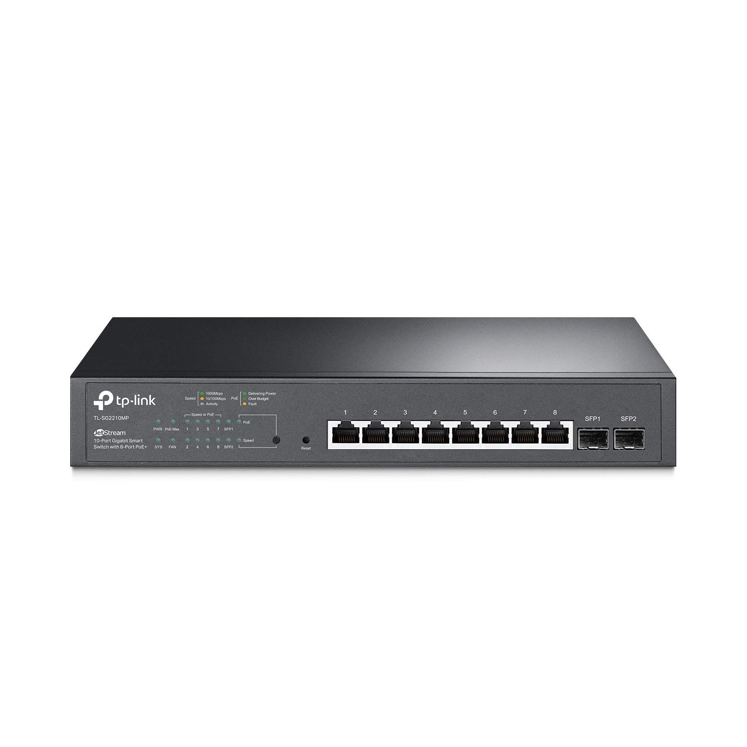 TP-LINK Switch SG2210MP 8xGBit/2xSFP Managed PoE+ (150W)