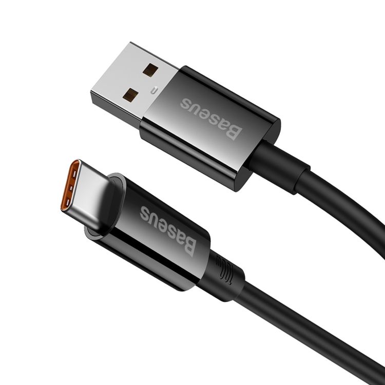 CABLU alimentare si date Baseus Superior, Fast Charging Data Cable pt. smartphone, USB la USB Type-C 100W, 2m, negru 
