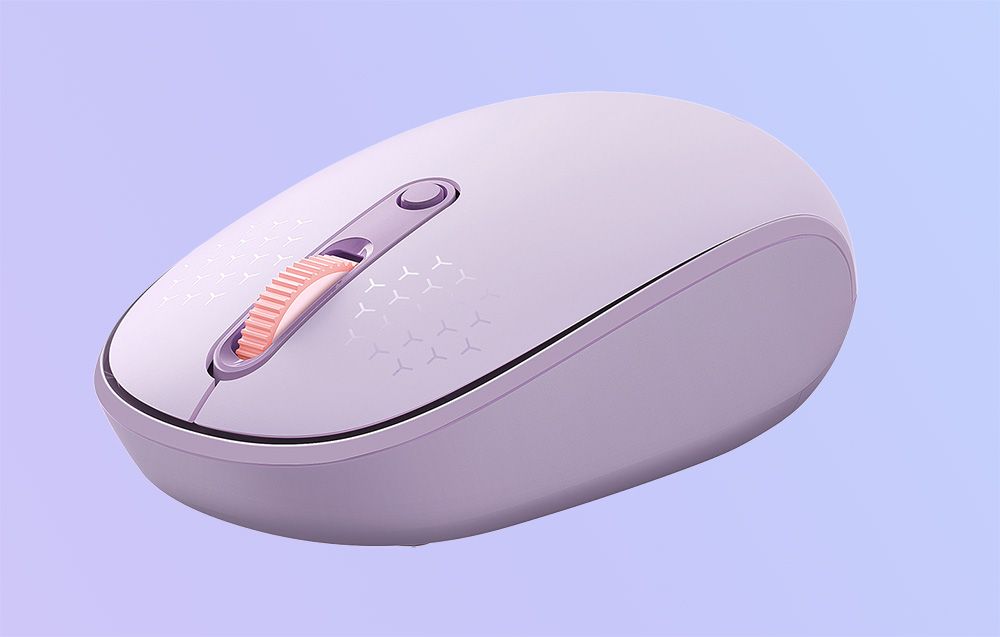MOUSE Baseus PC sau NB wireless, 2.4GHz si Bluetooth, optic, 800/ 1200/1600 dpi,butoane/scroll 3/1, mov,