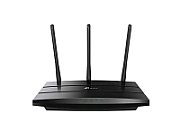 Router Dual-Band Wireless TP-Link, ARCHER A8, Gigabit Wi-Fi 802.11ac Wave2 MU-MIMO AC1900, IEEE 802.11ac/n/a 5 GHz, IEEE 802.11n/b/g 2.4 GHz, 3× Antene Fixe de mare performanta, Procesor Single-Core 1.2 GHz, 1× Port WAN Gigabit, 4× Porturi LAN gigabit._1