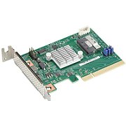 Supermicro AOC-SLG4-2E4T-O 2-Port Retimer, x8 PCIe Gen 4, Low Profile AOC, RoHS_1