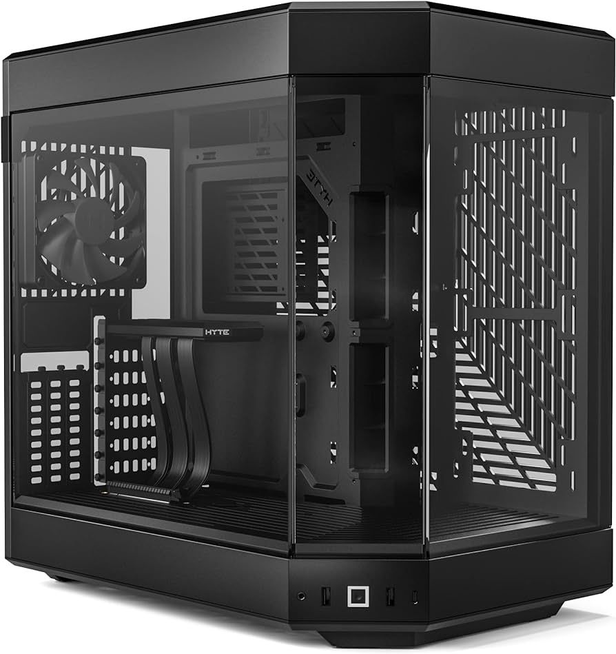 Carcasa HYTE Y60 Mid-Tower BLACK/WHITE E-ATX, PCI Slots 6+3, no psu included, Preinstalled fans 3x 120mm no lightning_3