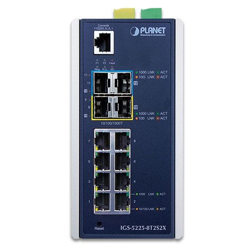 PLANET IGS-5225-8T2S2X switch-uri Gestionate L3 Gigabit Ethernet (10/100/1000) Albastru, Argint_1
