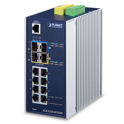 PLANET IGS-5225-8T2S2X switch-uri Gestionate L3 Gigabit Ethernet (10/100/1000) Albastru, Argint_2