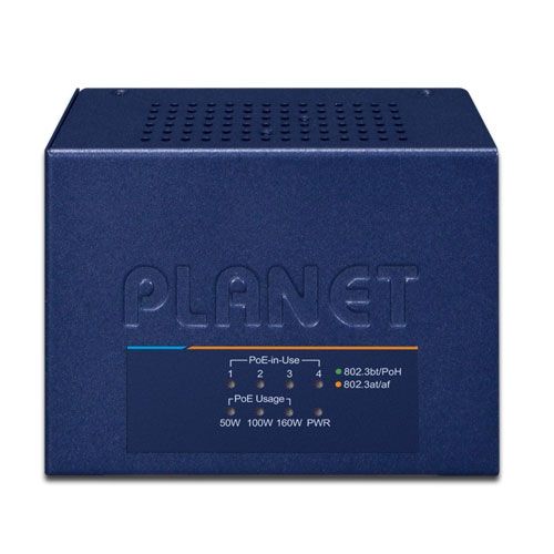 PLANET UPOE-400 switch-uri Fast Ethernet (10/100) Power over Ethernet (PoE) Suport Albastru_4