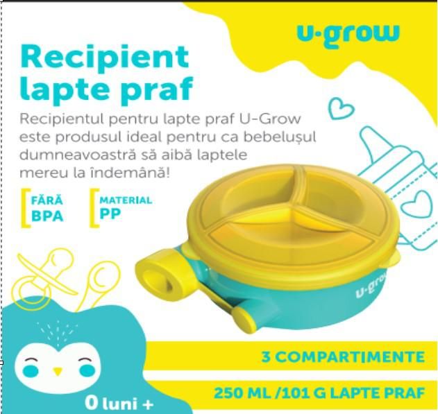 Recipient lapte praf cu 3 compartimente ,U-Grow_3