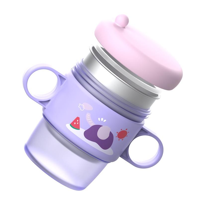 Cana termos cu manere si capac, mov, U-Grow_3