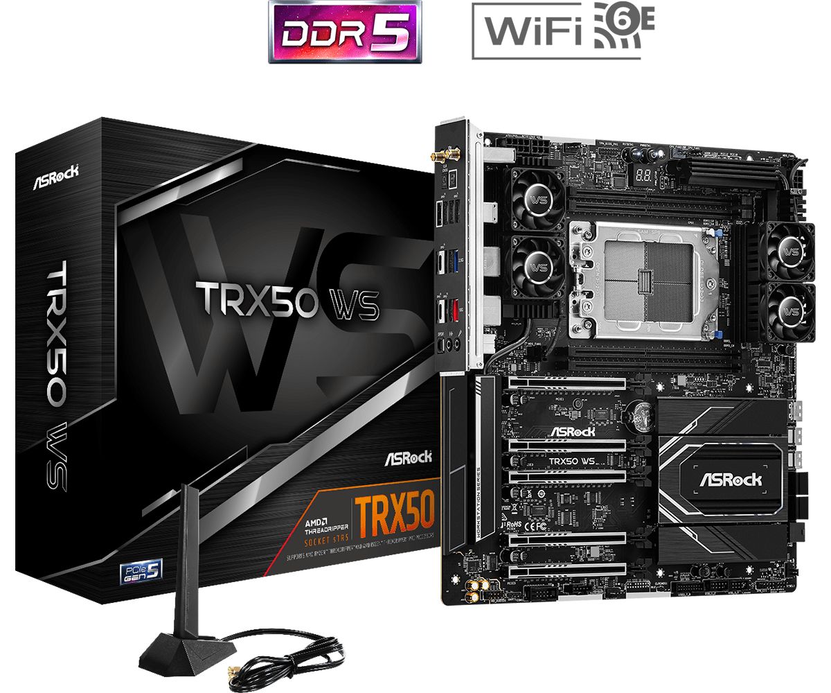 ASROCK MB AMD TRX50/4DDR5/4SATA3_2