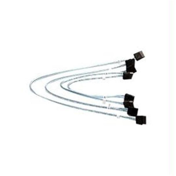 Supermicro 4 x Round cabluri SATA 0,43 m Negru, Albastru, Alb_1