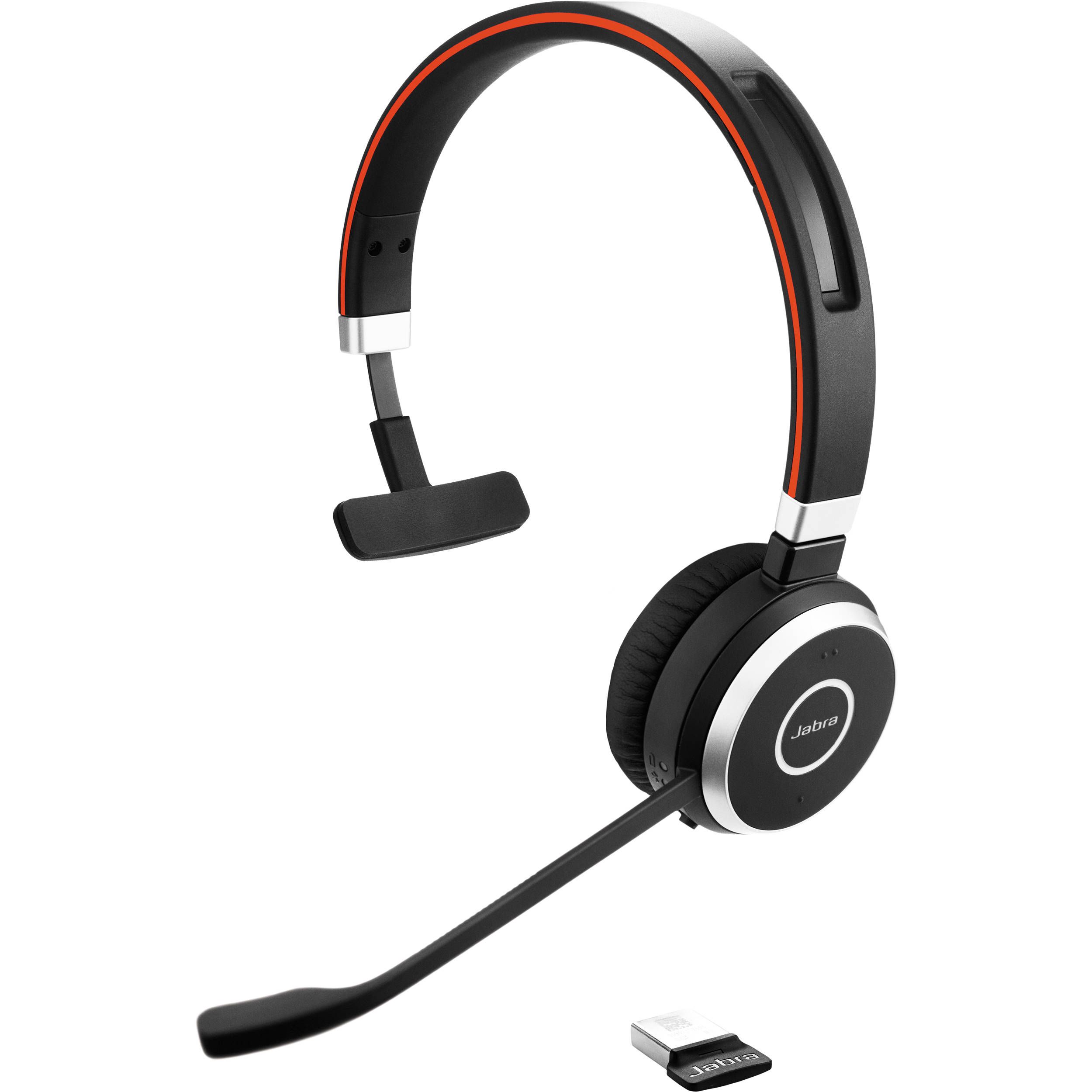 Jabra Evolve 65 UC Mono Căști Prin cablu & Wireless Bandă de fixare pe cap Birou/Call center Micro-USB Bluetooth Negru_1