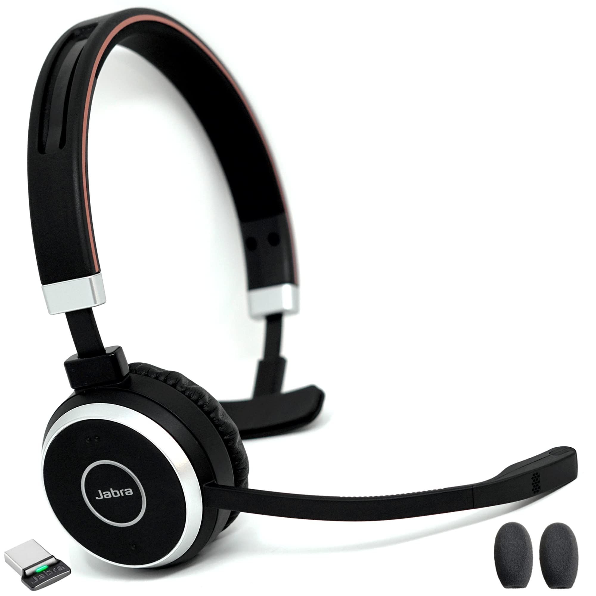 Jabra Evolve 65 MS mono Căști Prin cablu & Wireless Bandă de fixare pe cap Birou/Call center Micro-USB Bluetooth Negru_2