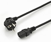 Power Cord, CEE 7/7 (Typ-F) 90ø angled - C13 M/F, 1.8m, H05VV-F3G 0.75qmm, black_1