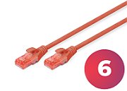 CAT 6, U-UTP patch cord, PVC AWG 26/7, length 1 m, color red_1
