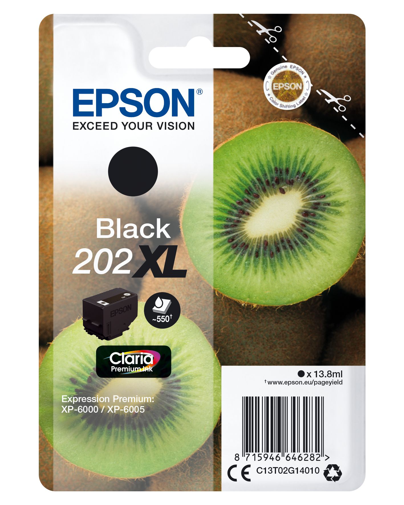 Epson Kiwi 202XL cartușe cu cerneală 1 buc. Original Productivitate Înaltă (XL) Negru_1