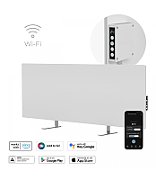 AENO Premium Eco Smart Heater, 700W, Tempered glass, Infrared+convection heating type, Led display Plug type: Europe (E/F type), WHITEManufacturer: AENO_1