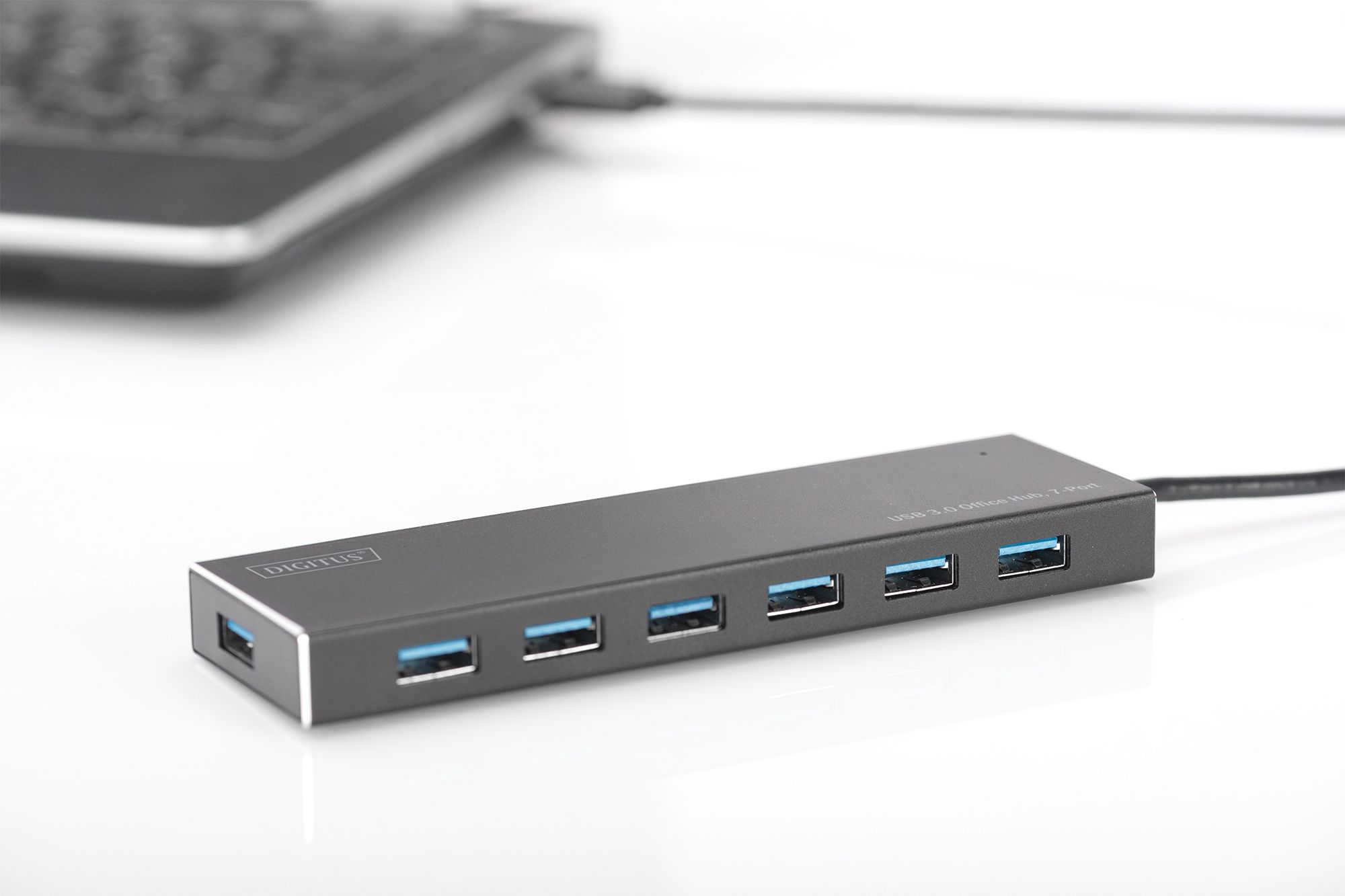 USB 3.0 Hub, 7-port Incl. 5V/3,5A power supply, Aluminium housing_3