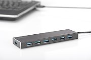 USB 3.0 Hub, 7-port Incl. 5V/3,5A power supply, Aluminium housing_3