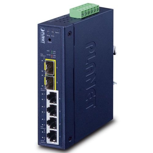 PLANET Industrial L2/L4 4-Port Gestionate L2/L4 Gigabit Ethernet (10/100/1000) Albastru_1