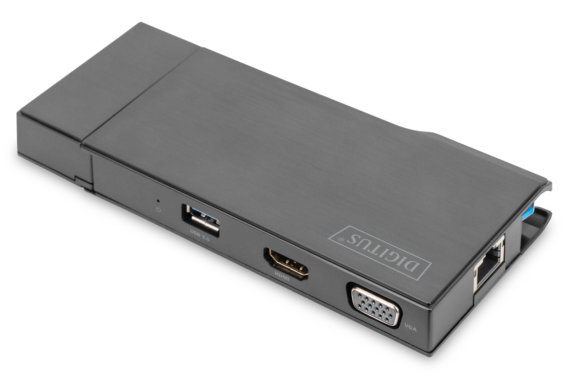 Universal Docking Station, USB 3.0, 7-Port, Travel 2x Video, 2x USB 3.0, RJ45, 2x Card Reader_1