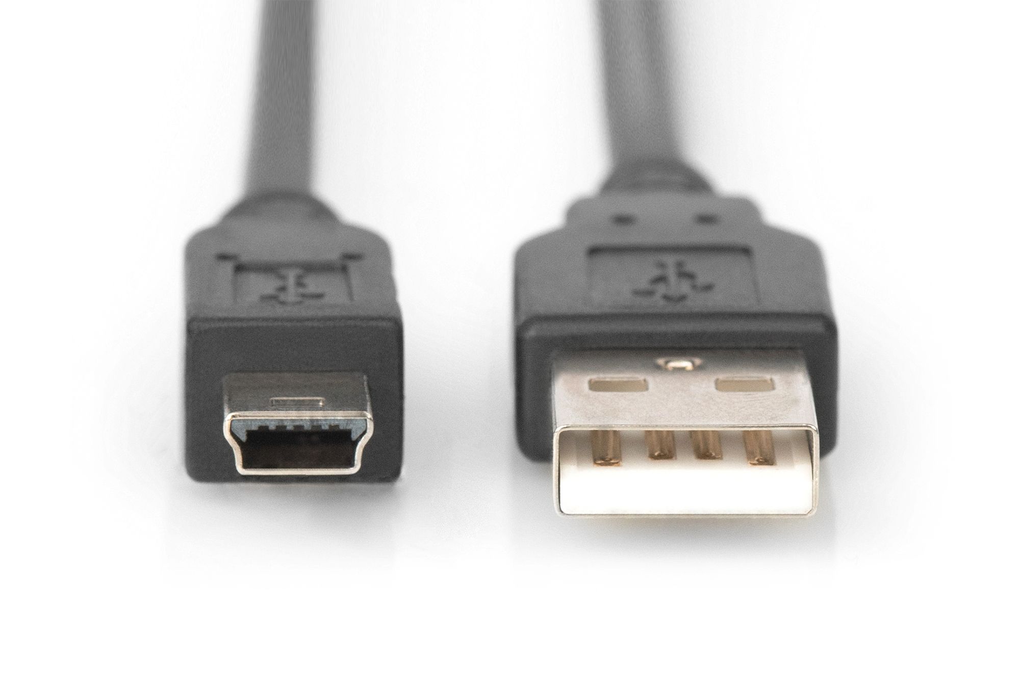 USB 2.0 connection cable, type  A - mini B (5pin) M/M, 1.0m, USB 2.0 conform, bl_2