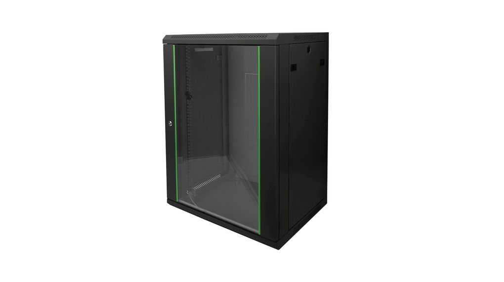 16U wall mounting cabinet, Dynamic 789x600x450 mm, color black (RAL 9005)_1