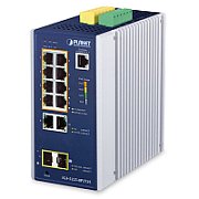 PLANET IGS-5225-8P2T2S switch-uri Gestionate L2+ Gigabit Ethernet (10/100/1000) Power over Ethernet (PoE) Suport Albastru, Alb_1