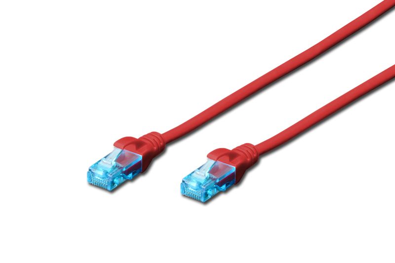 CAT 5e U-UTP patch cord, PVC AWG 26/7, length 0.5 m, red_1
