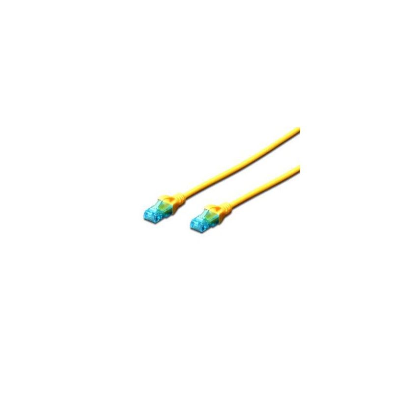 CAT 5e U-UTP patch cord, PVC AWG 26/7, length 2 m, color yellow_1