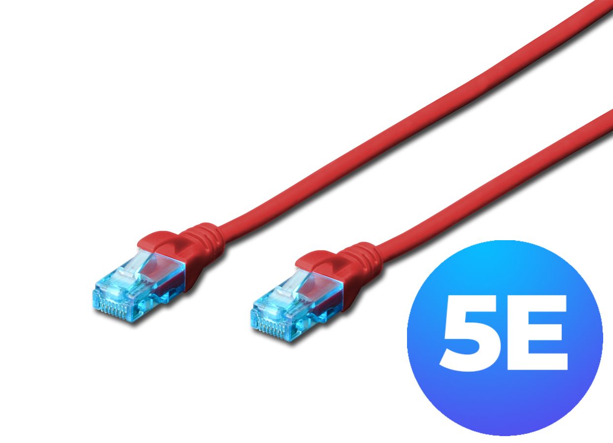 CAT 5e U-UTP patch cord,PVC AWG 26/7, length 1.5 m, color red_1