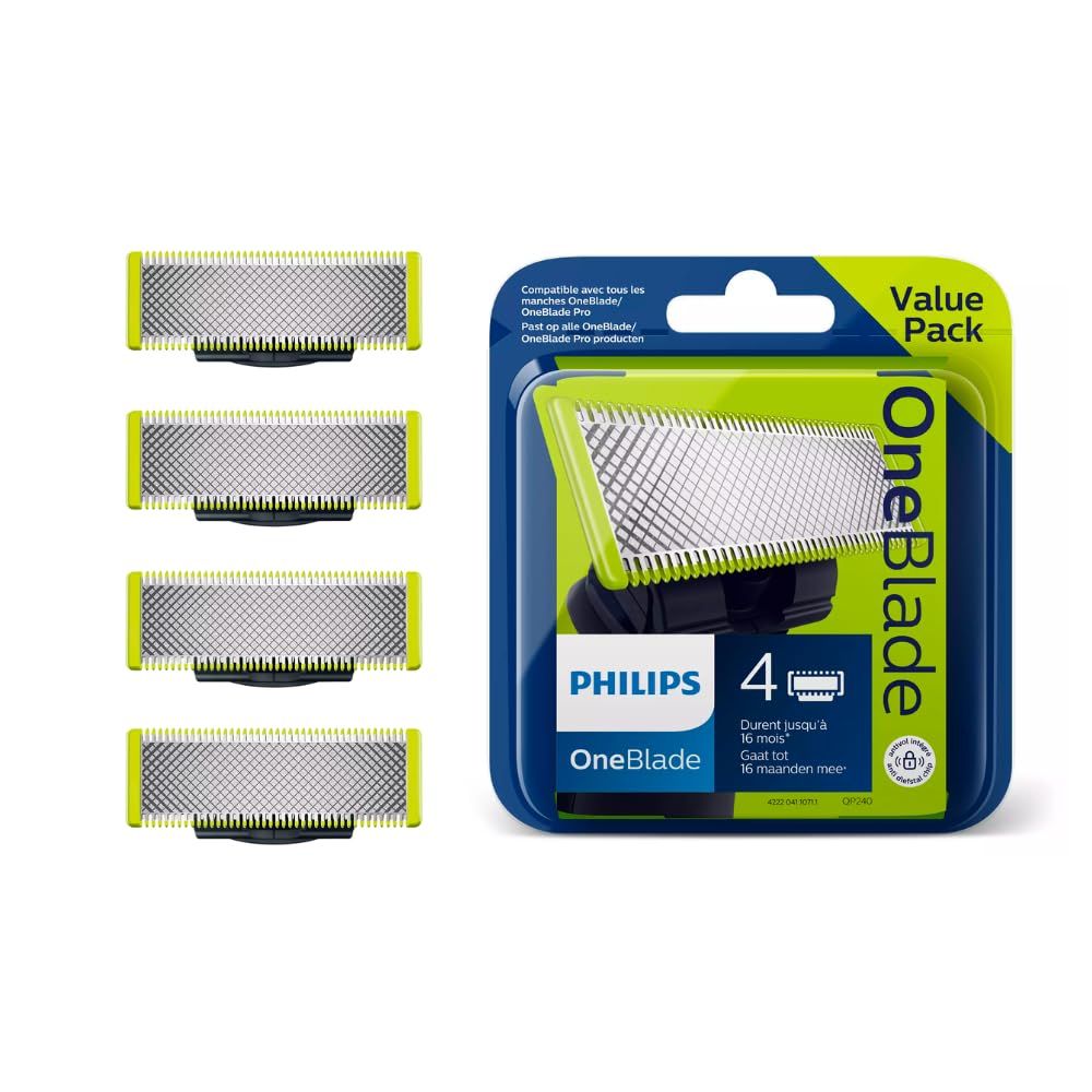 Rezerva OneBlade QP240/50 kit 4 lame,compatibil OneBlade si OneBladePro, Verde_1