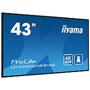 IIYAMA LH4360UHS-B1AG 43inch 3840x2160 UHD VA panel Haze 25perc 500cd/m Landscape and Portrait Wallmount Included_1