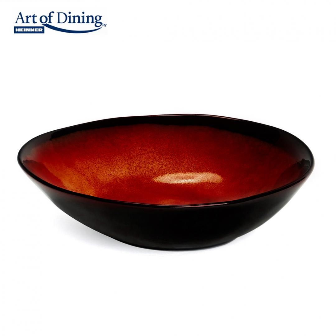 BOL OVAL CERAMICA 20 CM, VULCANO, ART OF DINING BY HEINNER_1